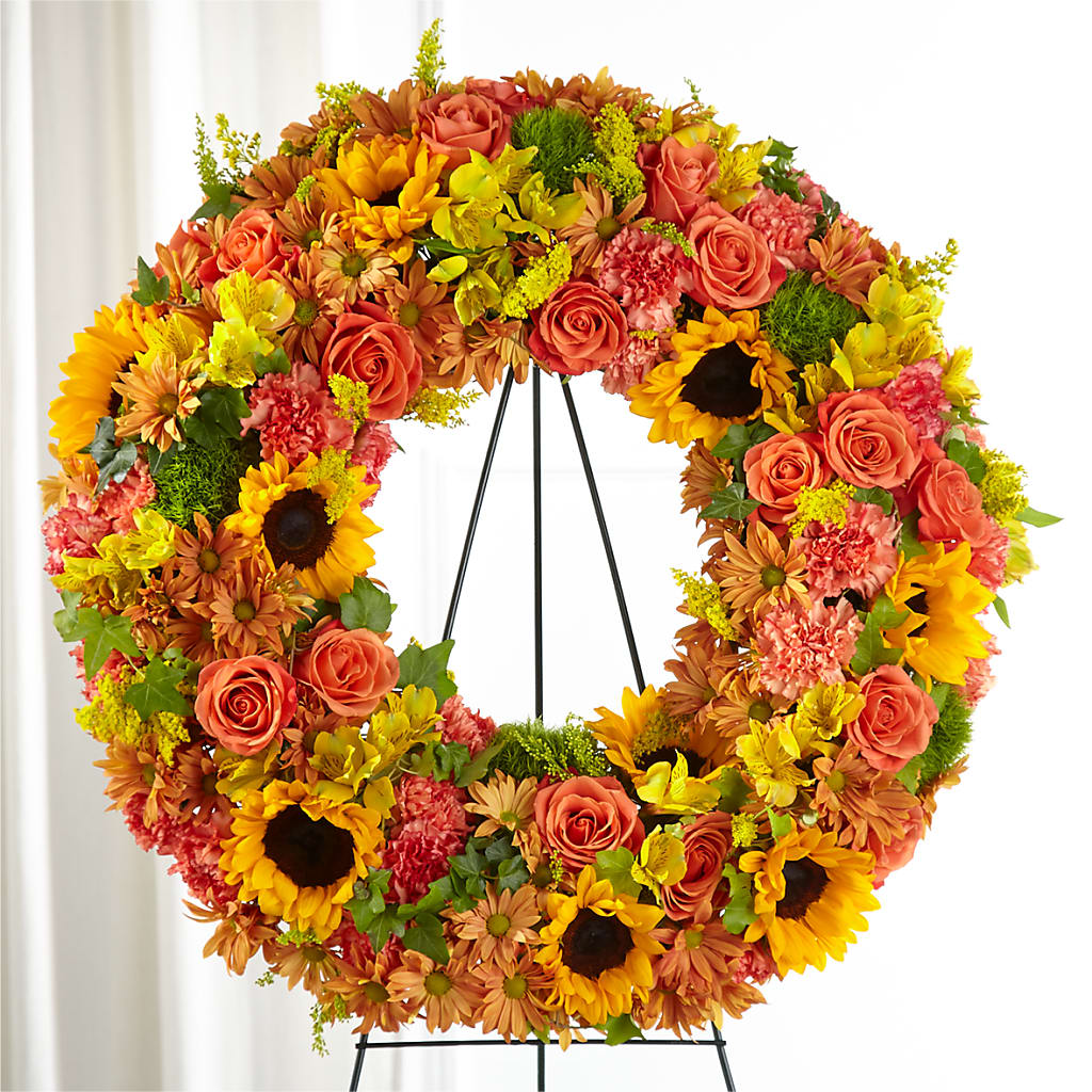 Autumnal Memories Wreath (Standard) – KILBY'S FLORIST, Kannapolis NC