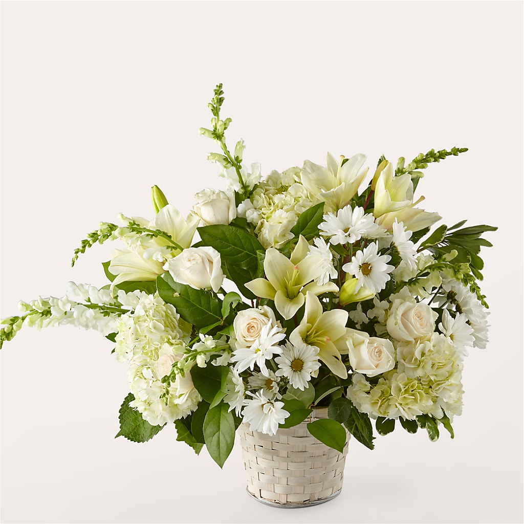 Ivory Elegance Floral Basket – KILBY'S FLORIST, Kannapolis NC