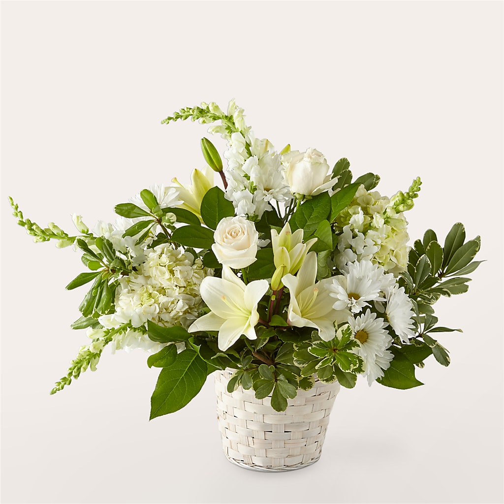 Ivory Elegance Floral Basket – KILBY'S FLORIST, Kannapolis NC