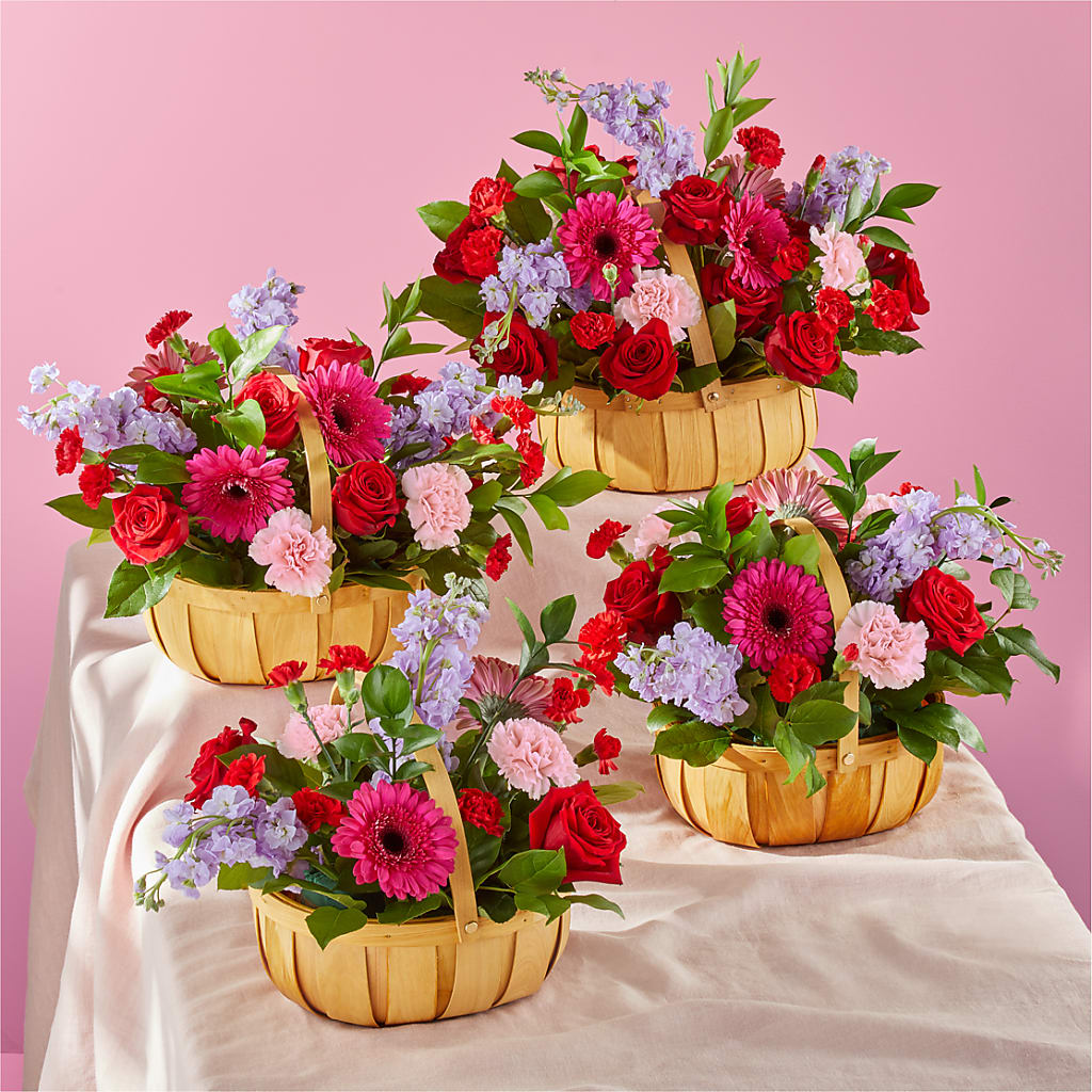 Pink Picnic Basket – KILBY'S FLORIST, Kannapolis NC