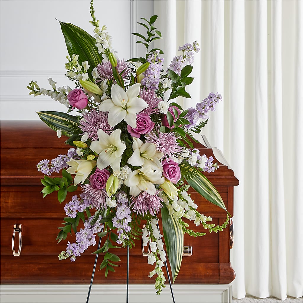 Grateful Hearts Standing Spray – KILBY'S FLORIST, Kannapolis NC