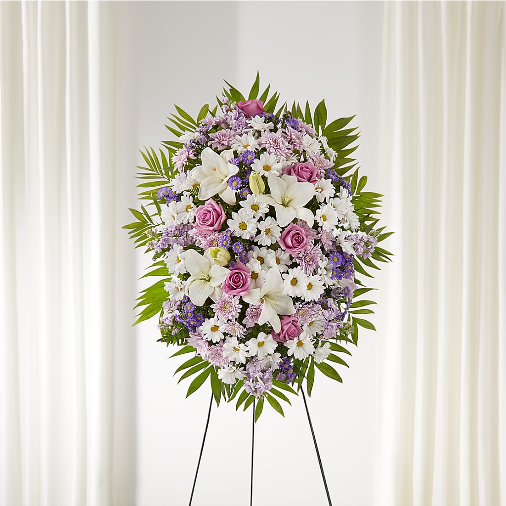 Surrounded by Love Standing Spray – KILBY'S FLORIST, Kannapolis NC
