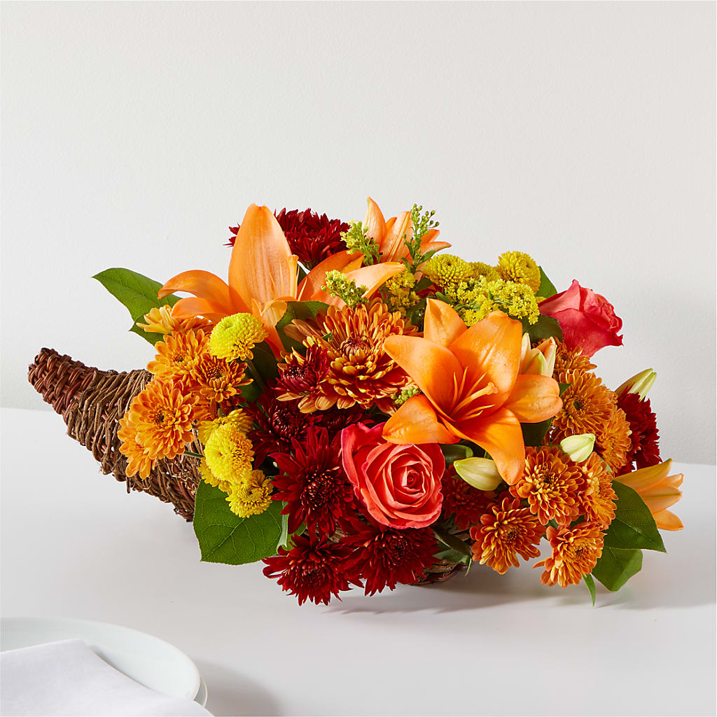 Bouquet of Blessings Cornucopia – KILBY'S FLORIST, Kannapolis NC