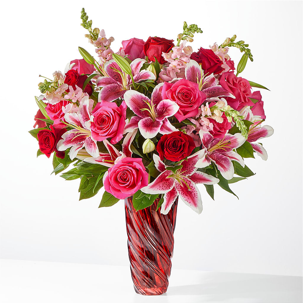 Always You Bouquet with Luxe Swirl Vase – KILBY'S FLORIST, Kannapolis NC