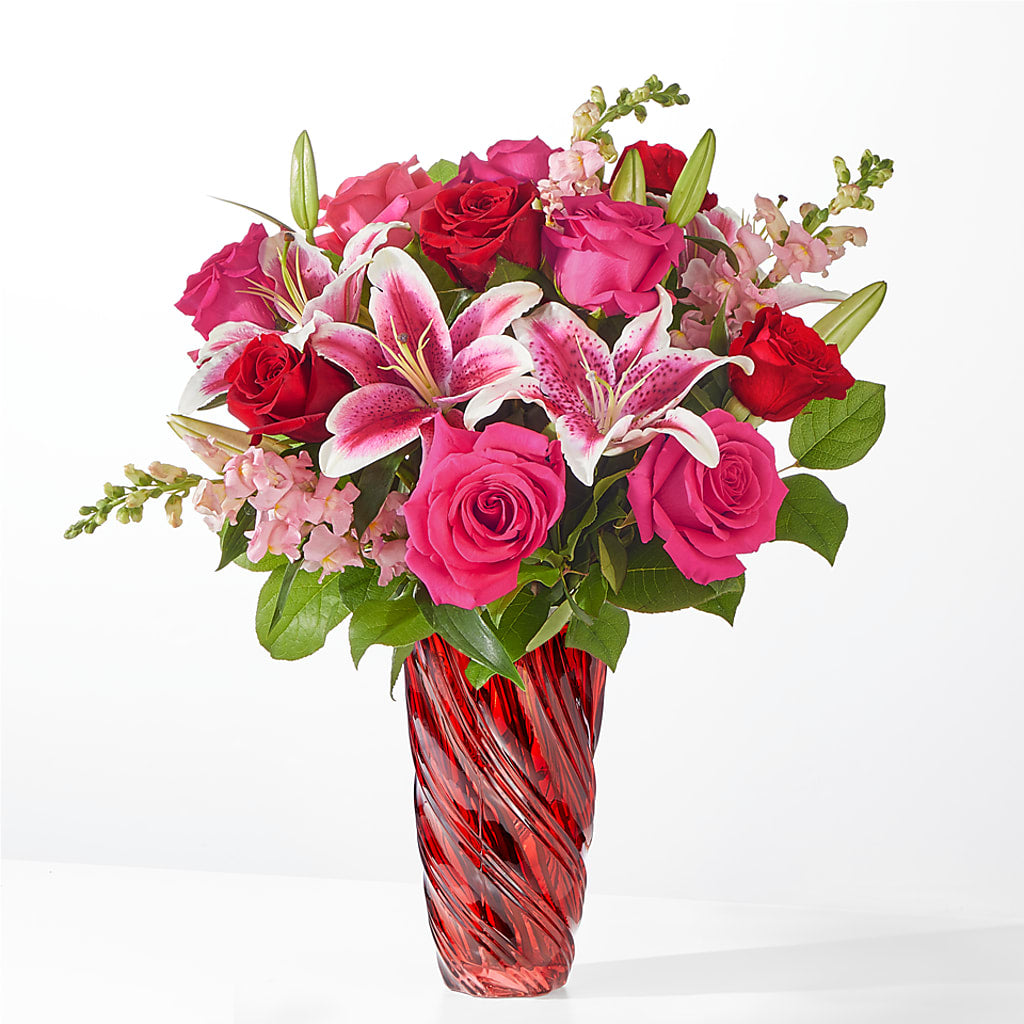 Always You Bouquet with Luxe Swirl Vase – KILBY'S FLORIST, Kannapolis NC
