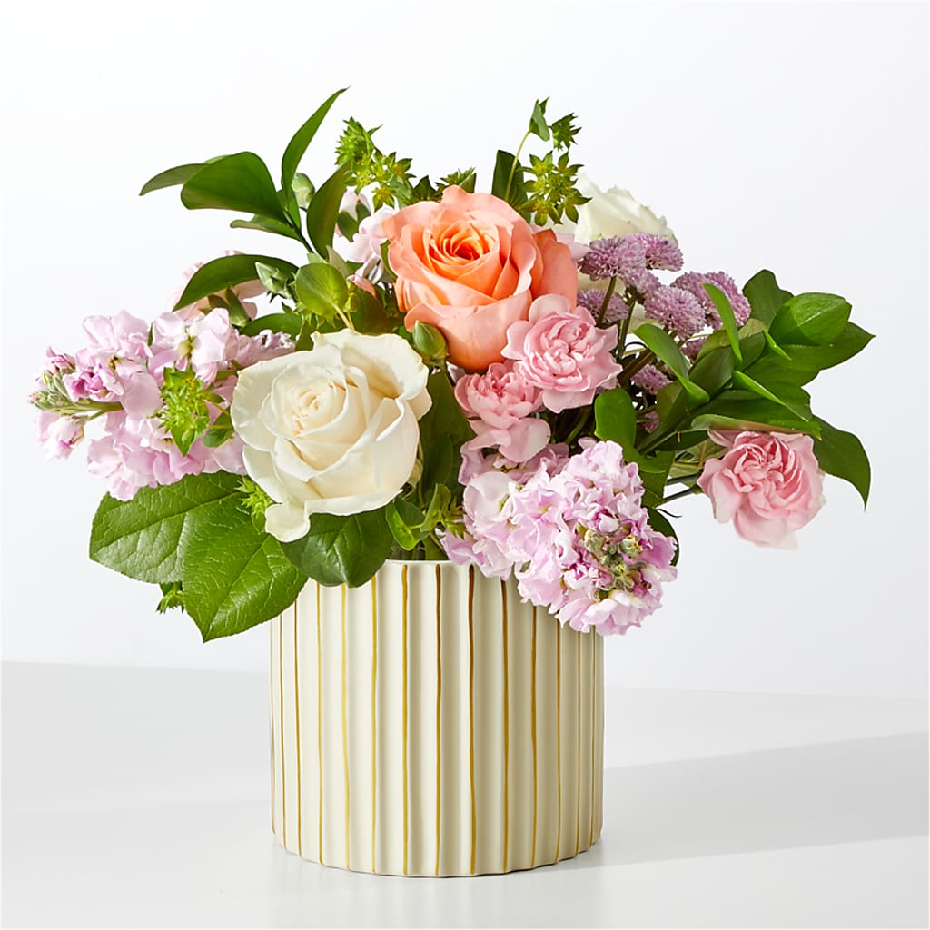 French Market Bouquet with Ivory Vase – KILBY'S FLORIST, Kannapolis NC