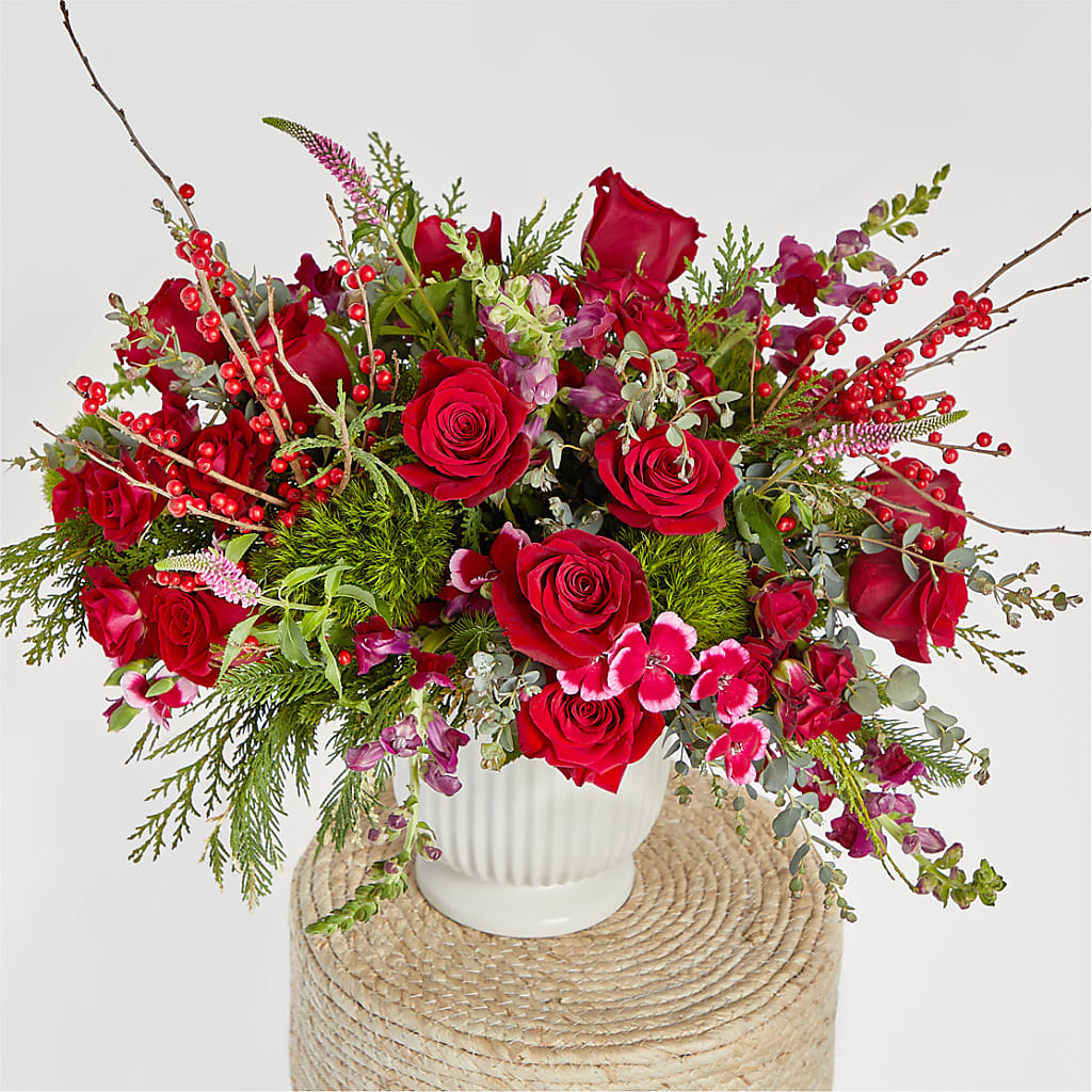 Big Red Bow Bouquet – KILBY'S FLORIST, Kannapolis NC