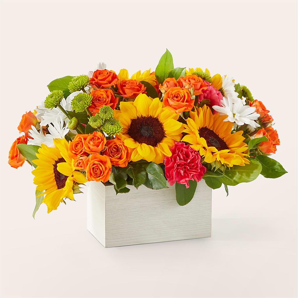 Sun-drenched Blooms Box Bouquet – KILBY'S FLORIST, Kannapolis NC
