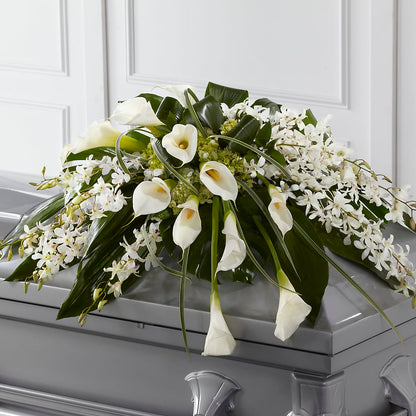 Angel Wings Casket Spray – KILBY'S FLORIST, Kannapolis NC
