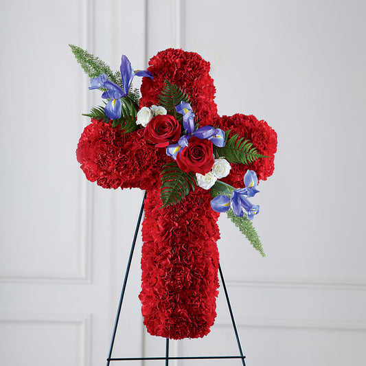 Faithful Hero Floral Cross – KILBY'S FLORIST, Kannapolis NC