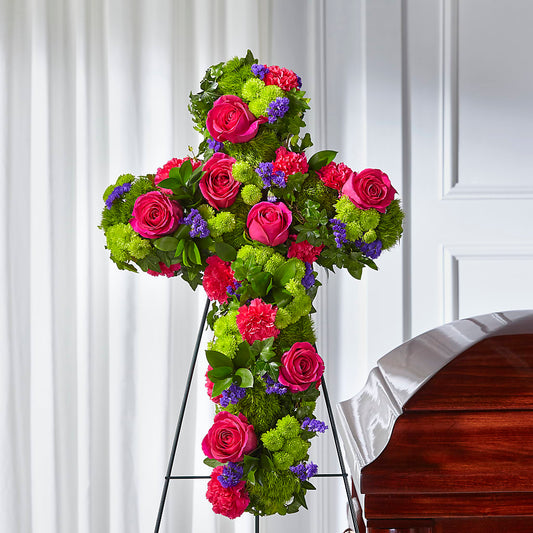 Tribute Rose Floral Cross – KILBY'S FLORIST, Kannapolis NC