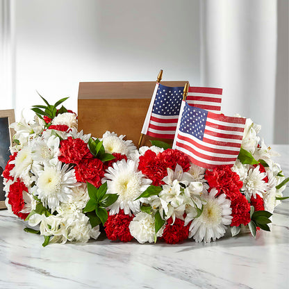 Spirit of Patriotism Cremation Adornment – KILBY'S FLORIST, Kannapolis NC
