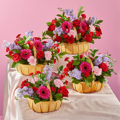 Pink Picnic Basket – KILBY'S FLORIST, Kannapolis NC