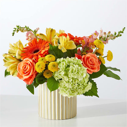 Autumn Sunshine Bouquet with Ivory Vase – KILBY'S FLORIST, Kannapolis NC
