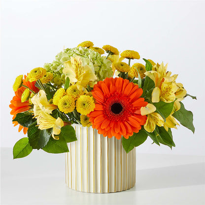 Autumn Sunshine Bouquet with Ivory Vase – KILBY'S FLORIST, Kannapolis NC
