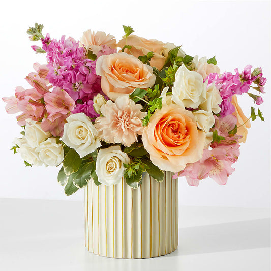 Paradise Bouquet with Ivory Vase – KILBY'S FLORIST, Kannapolis NC