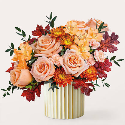 Spiced Latte Bouquet with Ivory Vase – KILBY'S FLORIST, Kannapolis NC