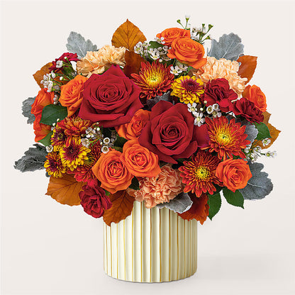 Merlot Bouquet with Ivory Vase – KILBY'S FLORIST, Kannapolis NC