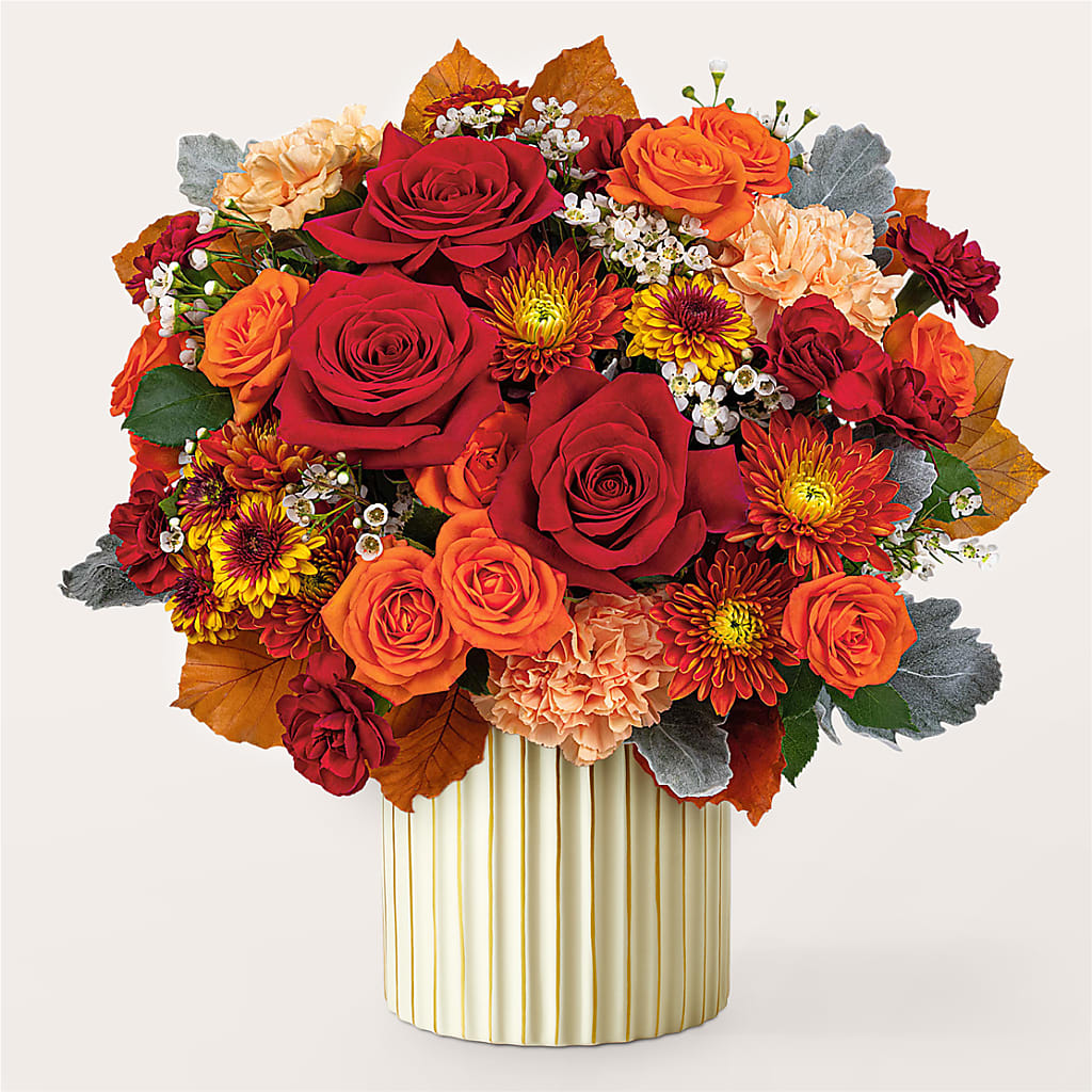 Merlot Bouquet with Ivory Vase – KILBY'S FLORIST, Kannapolis NC