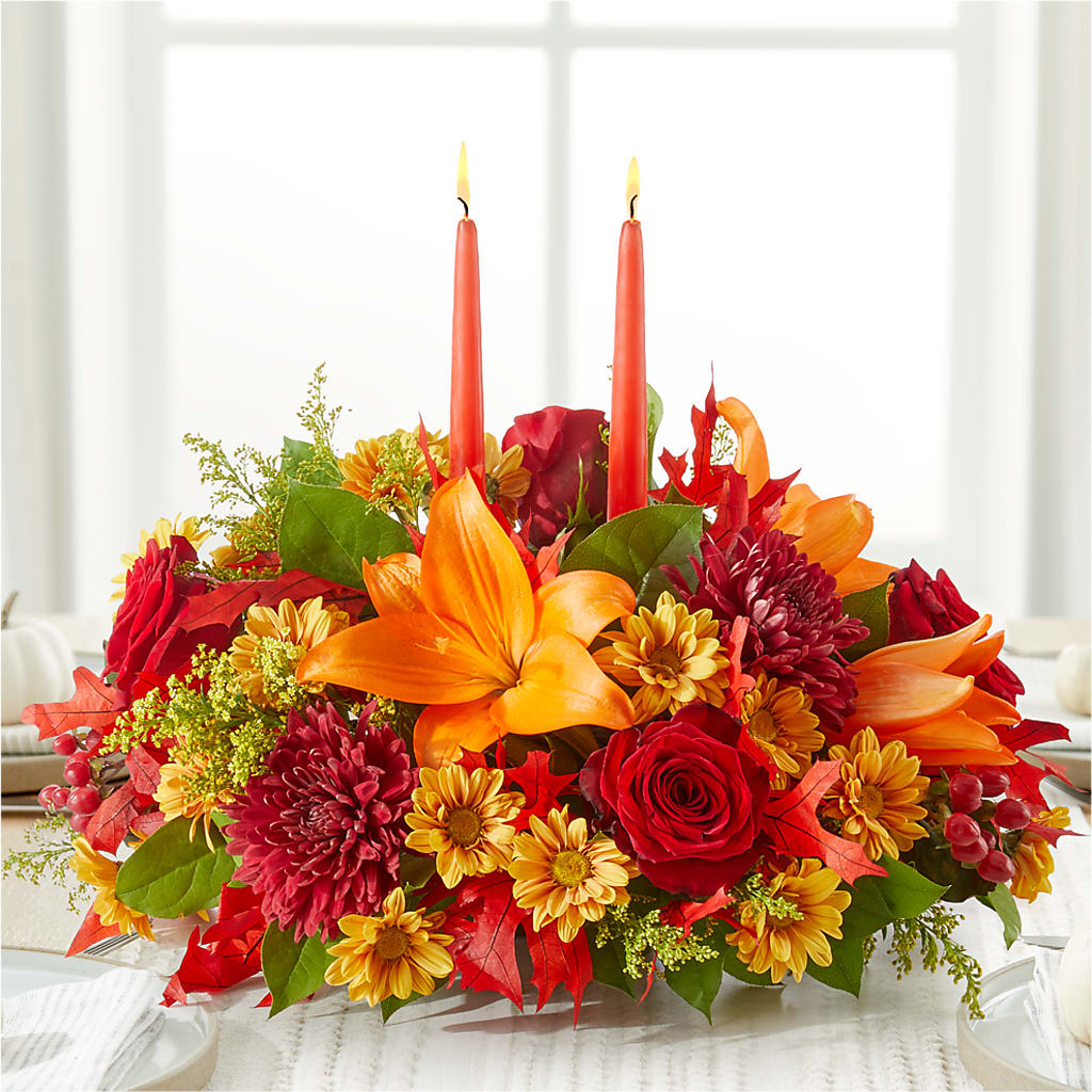 Autumn's Embrace Centerpiece – KILBY'S FLORIST, Kannapolis NC