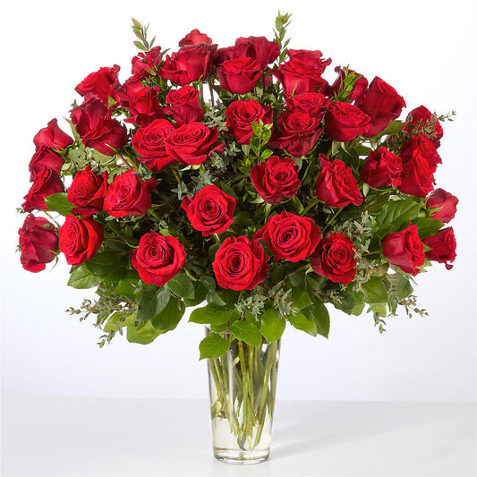 Forever Yours Fifty Stem Red Rose Bouquet – KILBY'S FLORIST, Kannapolis NC