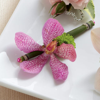 Pink Mokara Boutonniere – KILBY'S FLORIST, Kannapolis NC