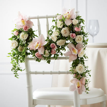 Orchid Rose Chair Décor – KILBY'S FLORIST, Kannapolis NC