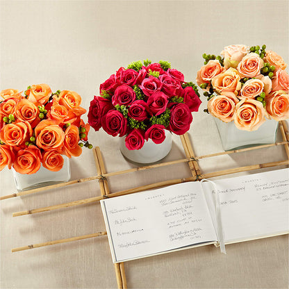 Dawn Rose Centerpiece – KILBY'S FLORIST, Kannapolis NC