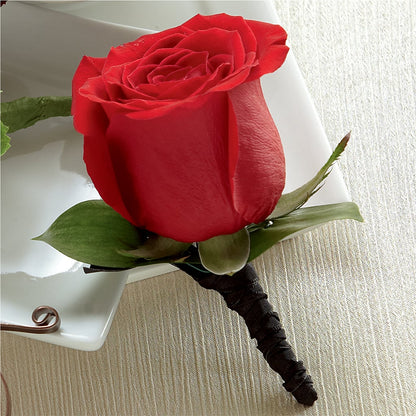 Red Rose Boutonniere – KILBY'S FLORIST, Kannapolis NC